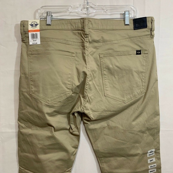 Dockers Supreme Flex Slim Fit Jean Cut Pants in Khaki Size 36" X 34" - Picture 3 of 4